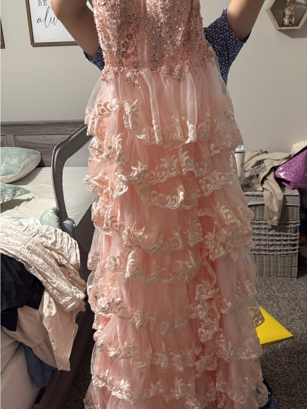 Pink prom dress